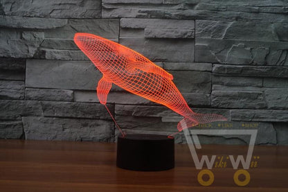 LED Whale LAMP- 7 COLORS CHANGEABLE - WikiWii