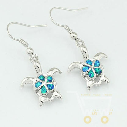 Lovely Blue Turtle Earrings - WikiWii