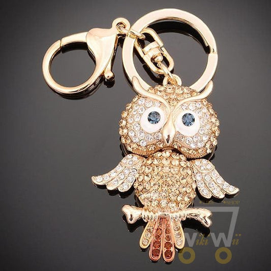 Lovely owl Luxury Crystal Key Chain - WikiWii