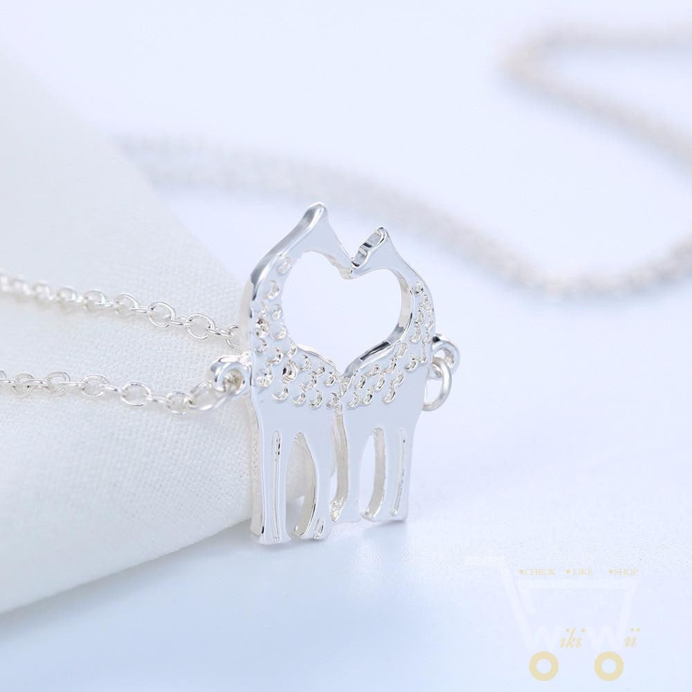 Loving Giraffes Necklace "2" - WikiWii