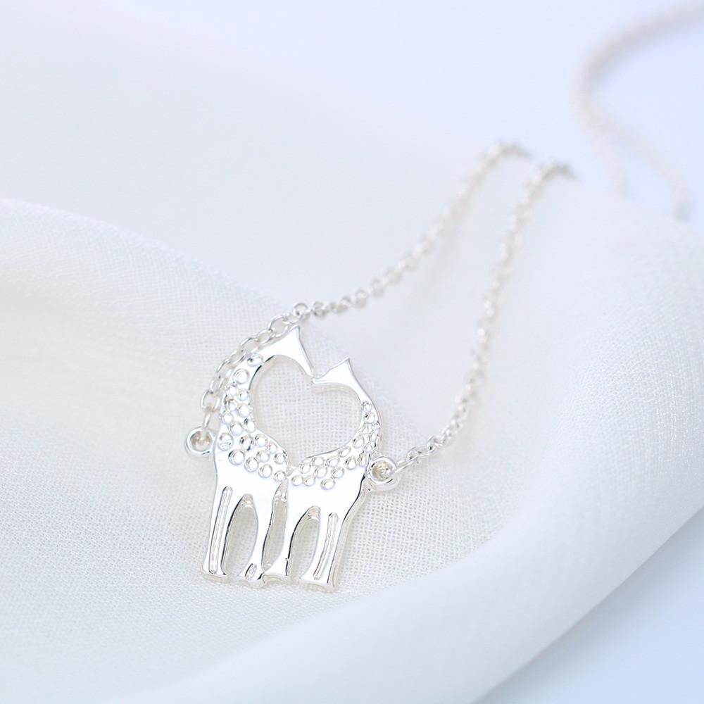 Loving Giraffes Necklace "2" - WikiWii