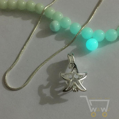 Luminous Glowing Bead Starfish Necklace - WikiWii