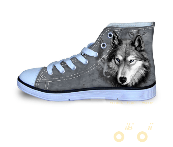 Mens Women Casual Wolf Shoes - WikiWii