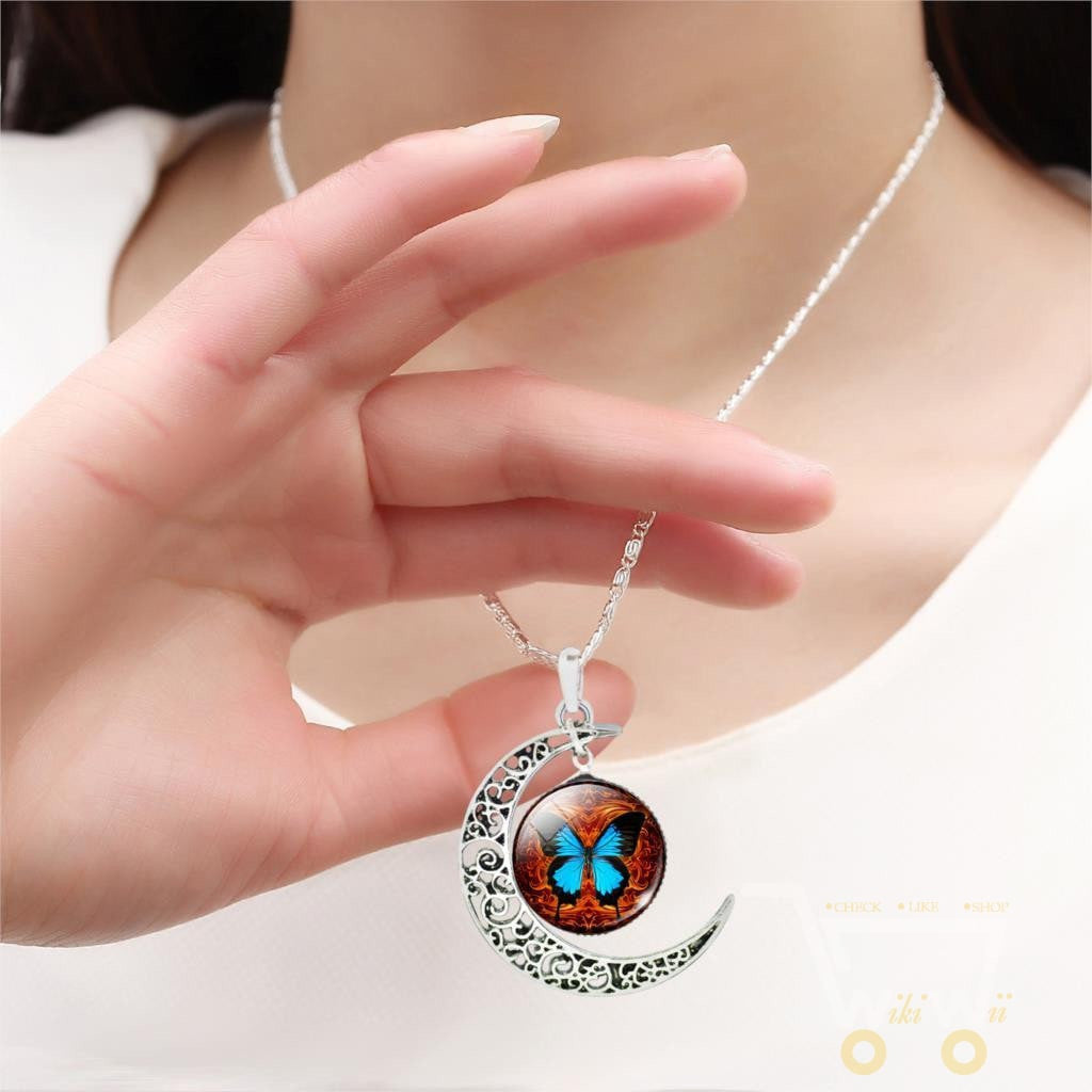 Moon Butterfly Necklace - WikiWii