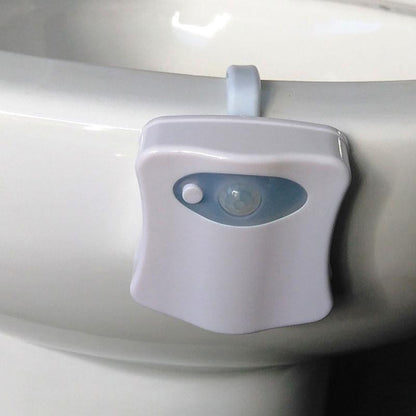 Motion Sensor Automatic Toilet Seat LED Light Bathroom - WikiWii