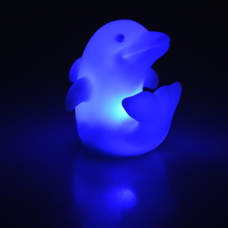 Multi Color Dolphin LED Lamp Light- 7 colors changeable - WikiWii