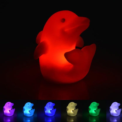 Multi Color Dolphin LED Lamp Light- 7 colors changeable - WikiWii