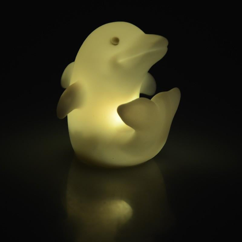 Multi Color Dolphin LED Lamp Light- 7 colors changeable - WikiWii