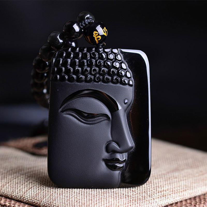 Natural Stone Buddha necklace - WikiWii