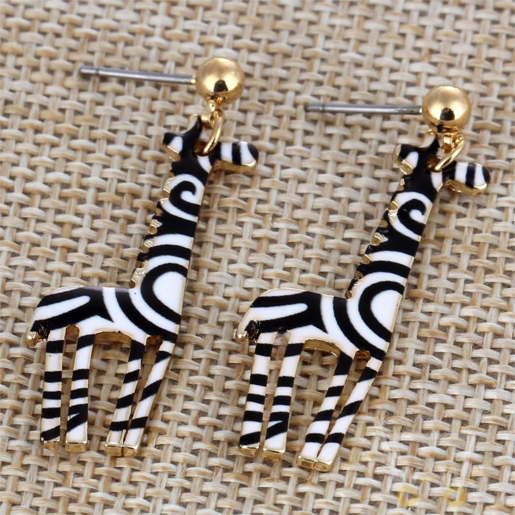 New Fashion Jewelry Gold Plated with Giraffe Shaped  Earrings - WikiWii