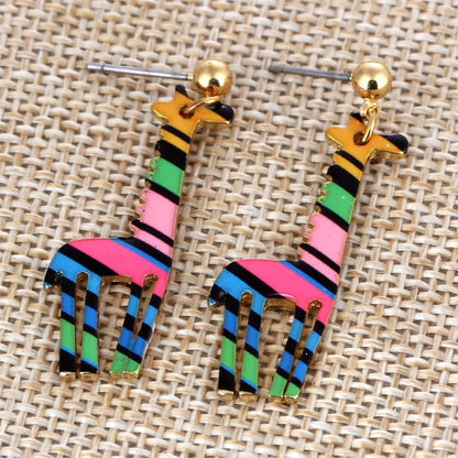 New Fashion Jewelry Gold Plated with Giraffe Shaped  Earrings - WikiWii