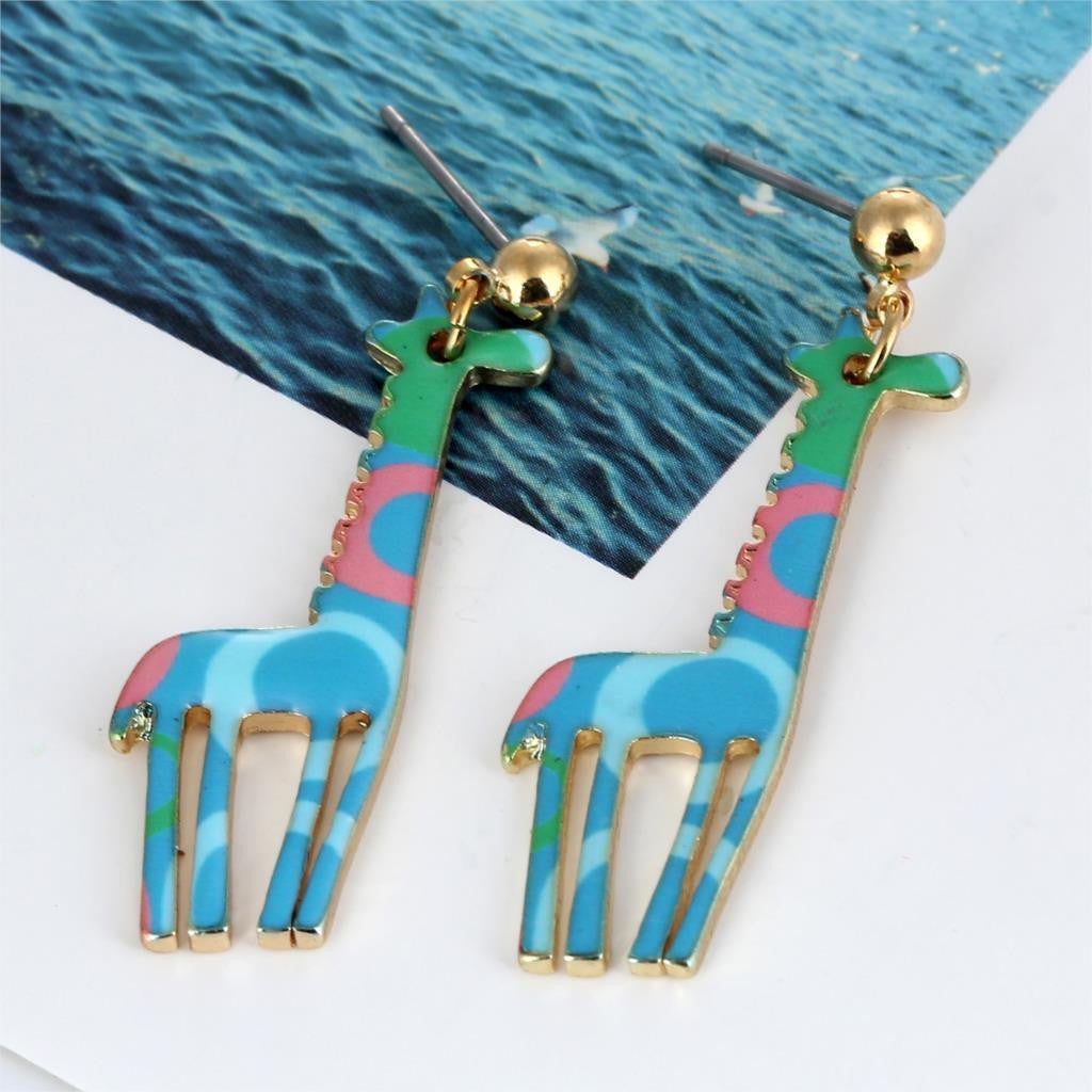 New Fashion Jewelry Gold Plated with Giraffe Shaped  Earrings - WikiWii