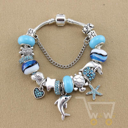 Ocean Style Dolphin Charm Bracelet - WikiWii