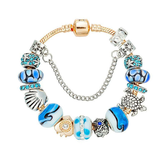 Ocean Style Sea Turtles Charm Bracelet - WikiWii