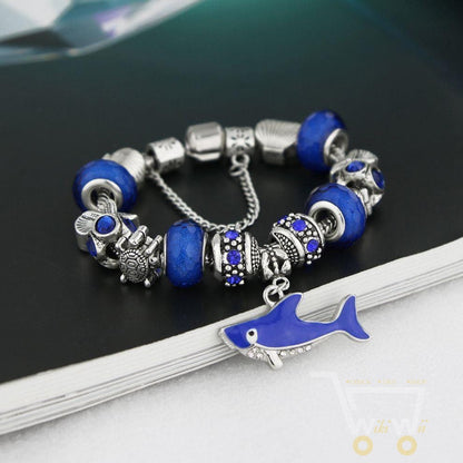 Ocean Style Sea turtles Shark Charm Bracelets - WikiWii