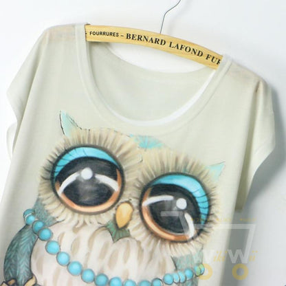 Owl 3D Print T-Shirt ( One Size ) - WikiWii