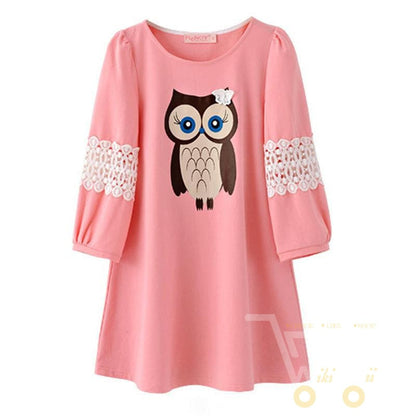 Owl Blouse Three Quarter Sleeve - WikiWii