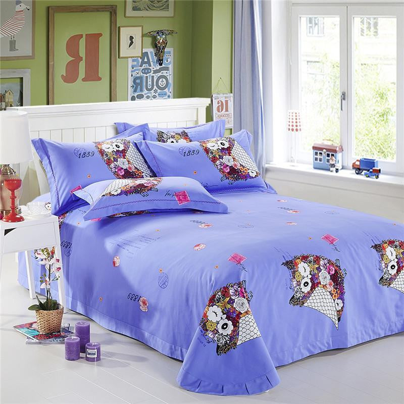 Owl girls bedding sets king / queen / twin size 100% Cotton - WikiWii