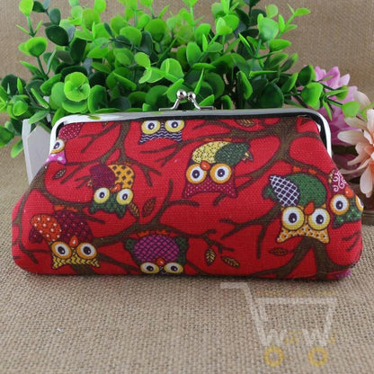 Owl Hasp coin Purse female women wallets - WikiWii