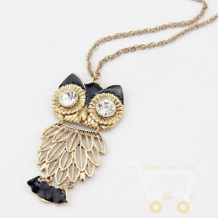 owl long necklace - WikiWii