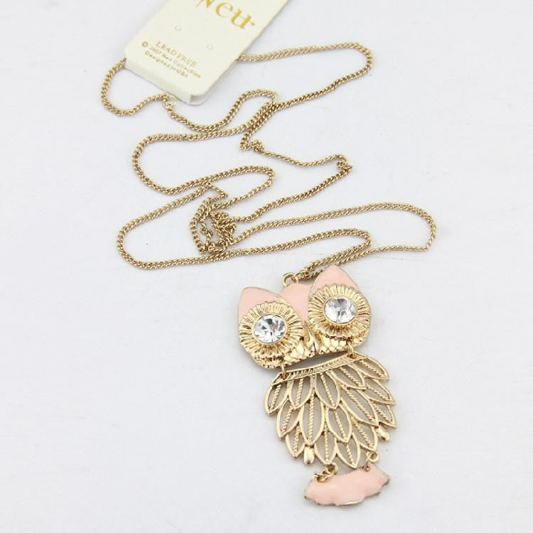 owl long necklace - WikiWii