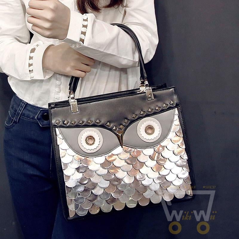 owl rivet bag shoulder bag - WikiWii