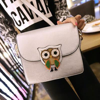 Owl Small Bag One Shoulder Bag Messenger - WikiWii