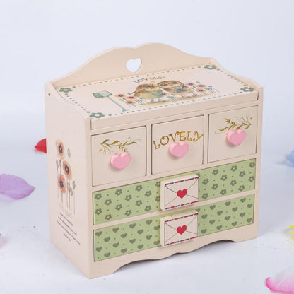 Owl Wood Jewelry Box 16.5*8*17 CM - WikiWii