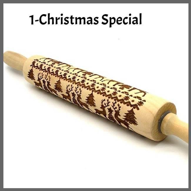 Christmas Embossing Rolling Pin - WikiWii