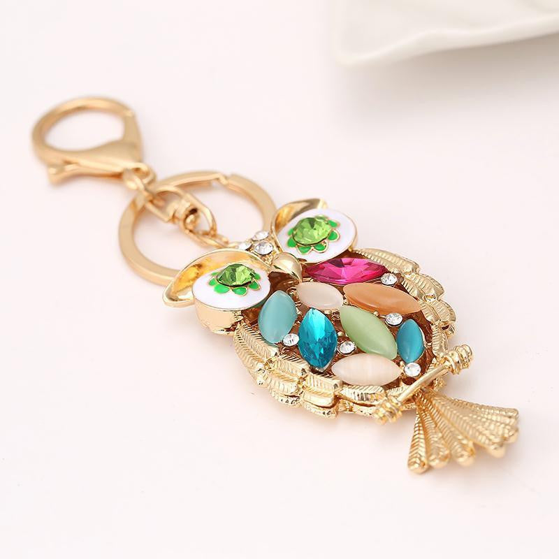 Rhinestone 18 kg Gold Plated Key Chain - WikiWii