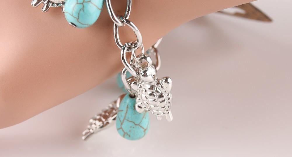 Sea turtle Bead Bangles - WikiWii