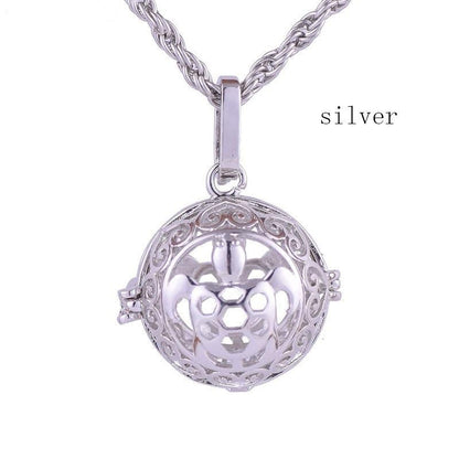 Sea turtle Cage Ball Necklace ( Essential Oil Diffuser Necklace ) - WikiWii