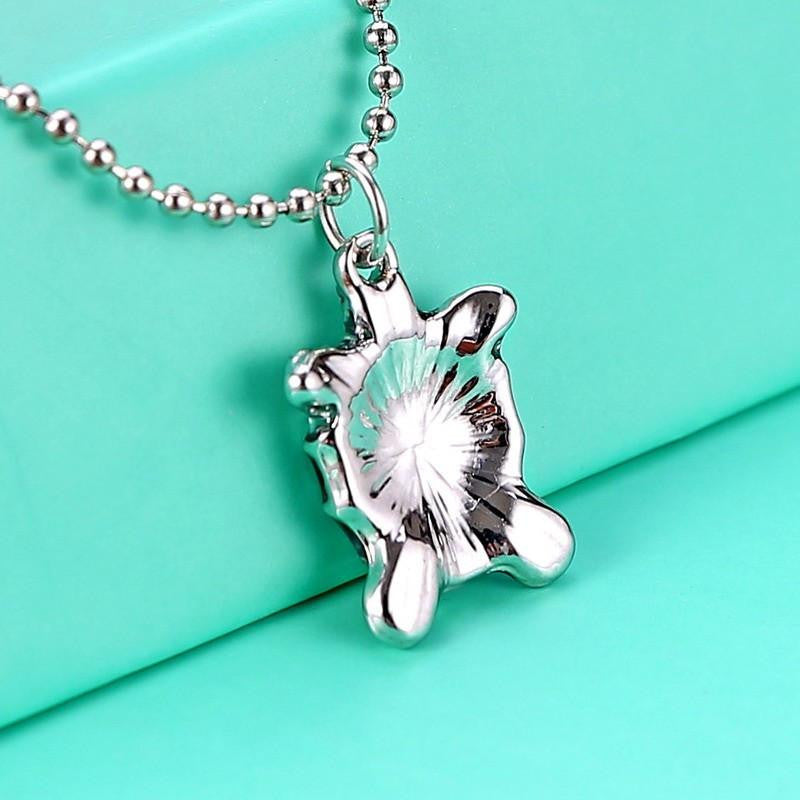 Sea Turtle Necklace Pendant with Bead Chain (Temperature Change Color ) - WikiWii