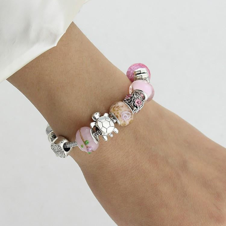 Sea turtles Pink  Bracelets - WikiWii