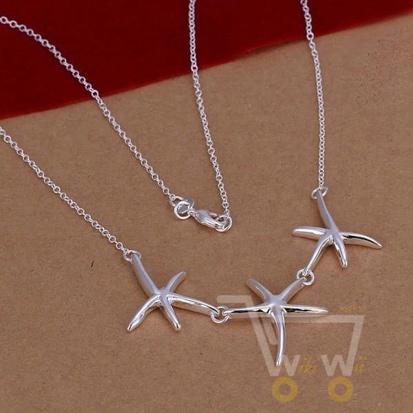 925 sterling silver starfish necklace - WikiWii