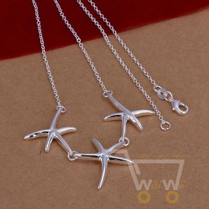 925 sterling silver starfish necklace - WikiWii