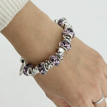 Silver Acrylic Beads Elephant Bracelets - WikiWii