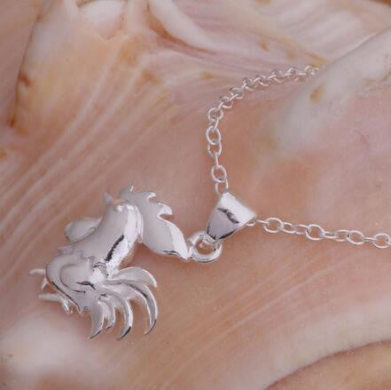 Silver Plated Chicken Necklace - WikiWii