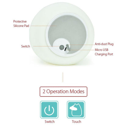 Soft  Silicone LED Night Light- 7 Colors auto change - WikiWii