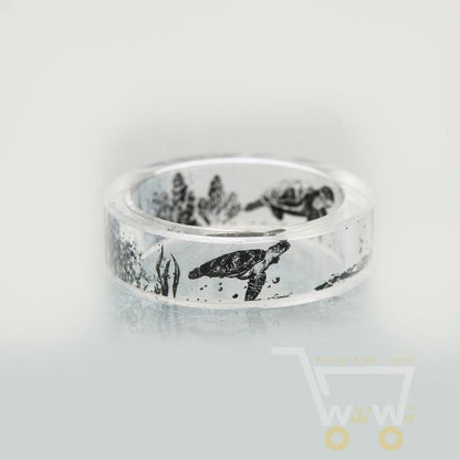 Transparent Sea Turtle Ring - WikiWii