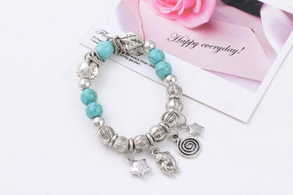 Star Fish turquoise  bracelet - WikiWii