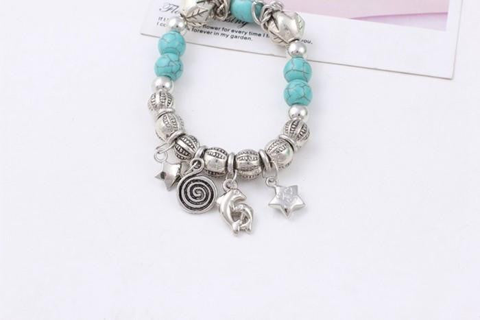 Star Fish turquoise  bracelet - WikiWii