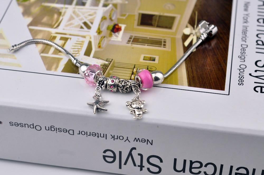 starfish Cat charms bracelet - WikiWii