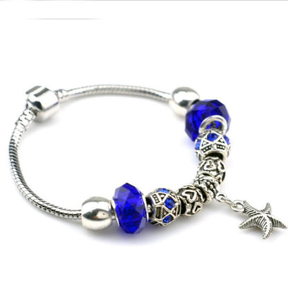 Starfish Crystal Beads Bracelet - WikiWii