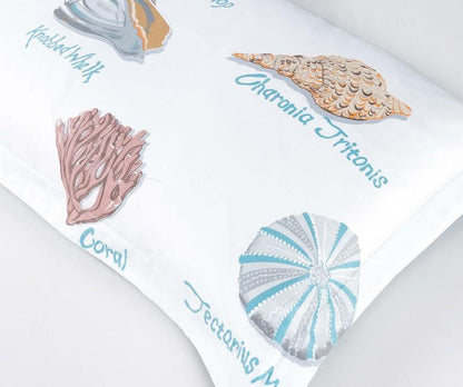 Starfish Seashells Bedding set 4pcs 100%cotton - WikiWii