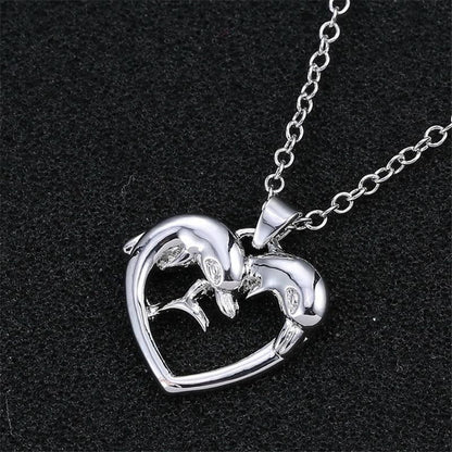 Statement Dolphin Elephant Monkey Heart owl Necklaces - WikiWii