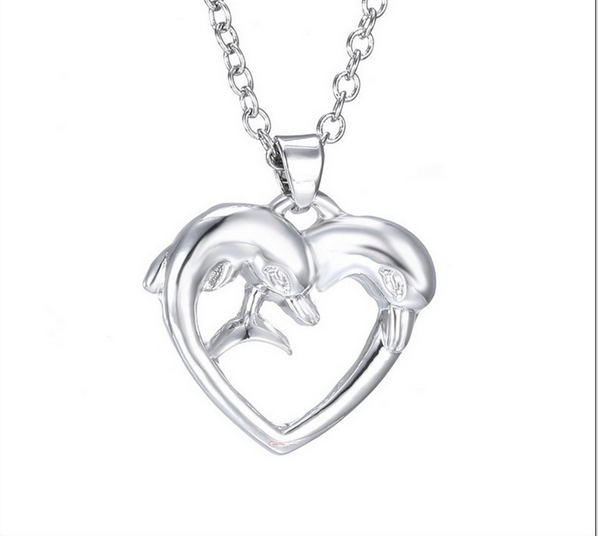 Statement Dolphin Elephant Monkey Heart owl Necklaces - WikiWii