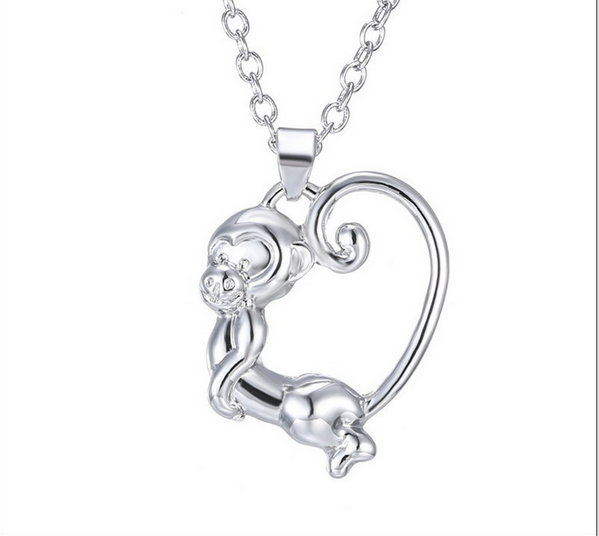 Statement Dolphin Elephant Monkey Heart owl Necklaces - WikiWii