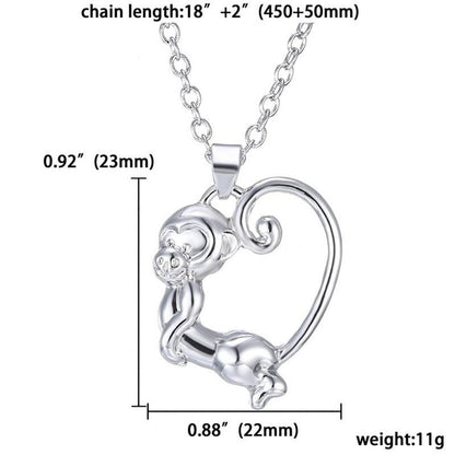 Statement Dolphin Elephant Monkey Heart owl Necklaces - WikiWii