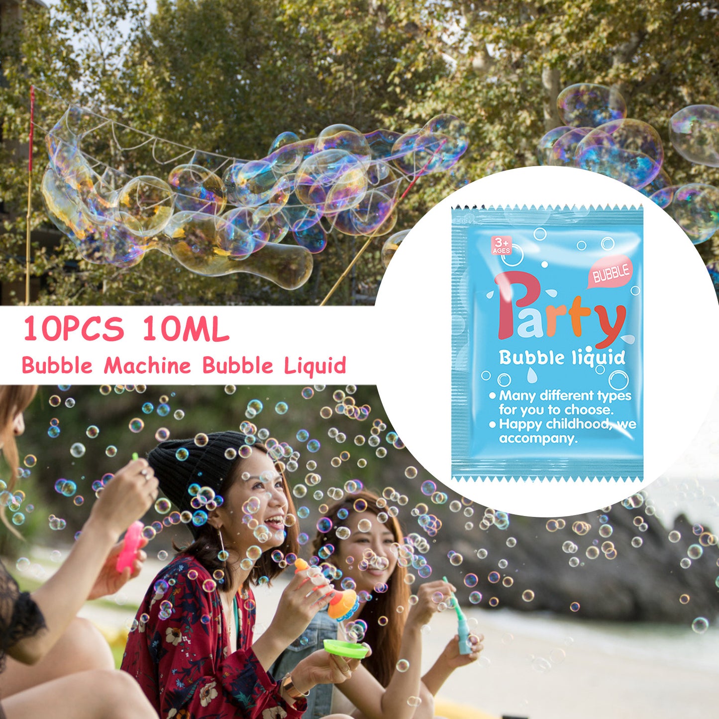 Extra 10 Pcs Bubble liquid Refill